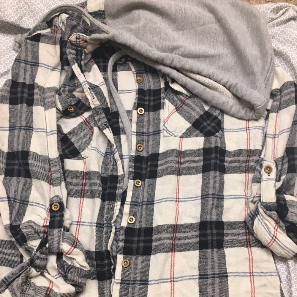 Hooded flannel